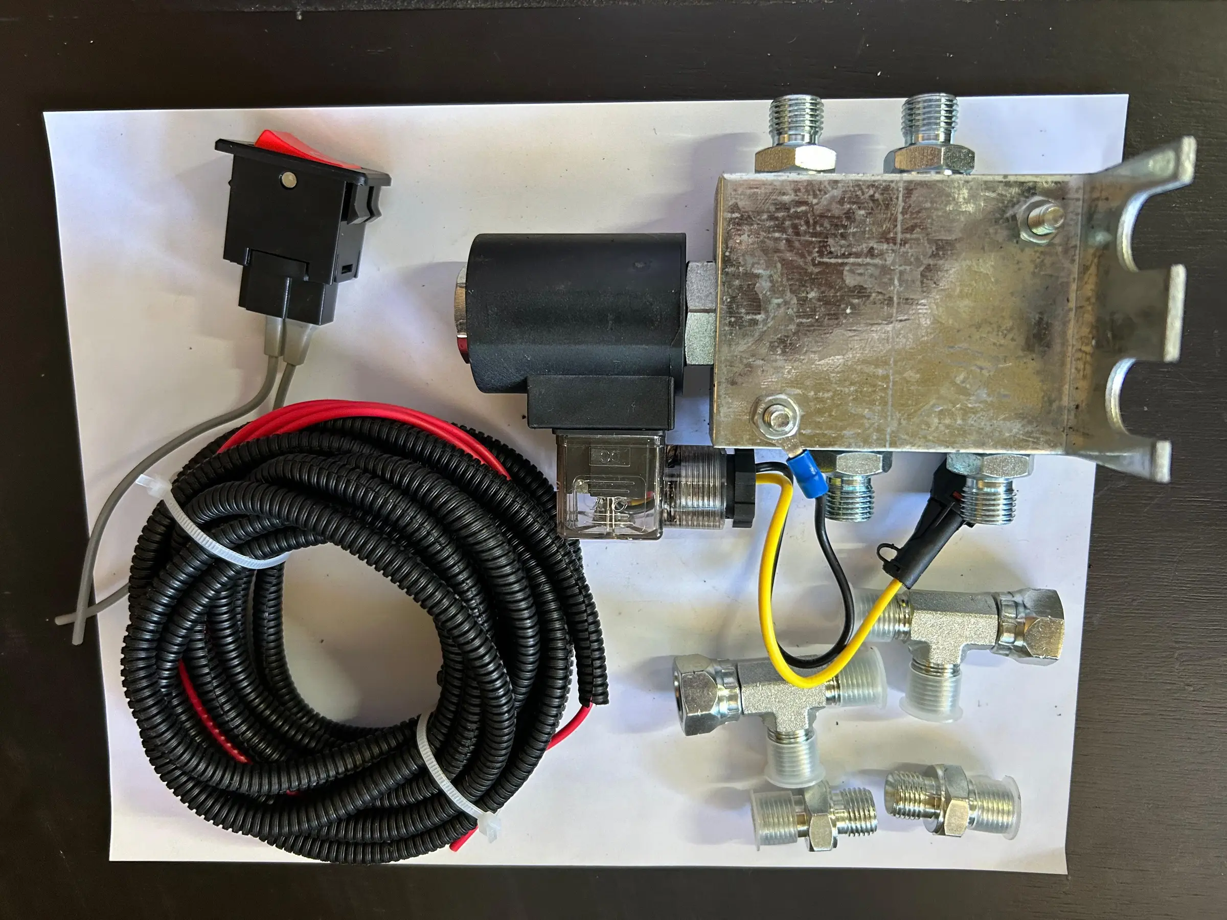 Electro válvula solenoide de24v para acoplador de excavadora
