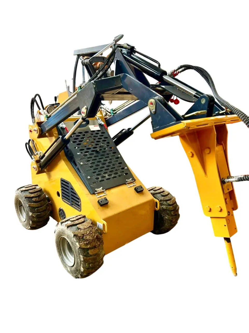 Minicargador BMS380 con Neumáticos y Martillo Hidráulico (Combo) Tipo Bobcat