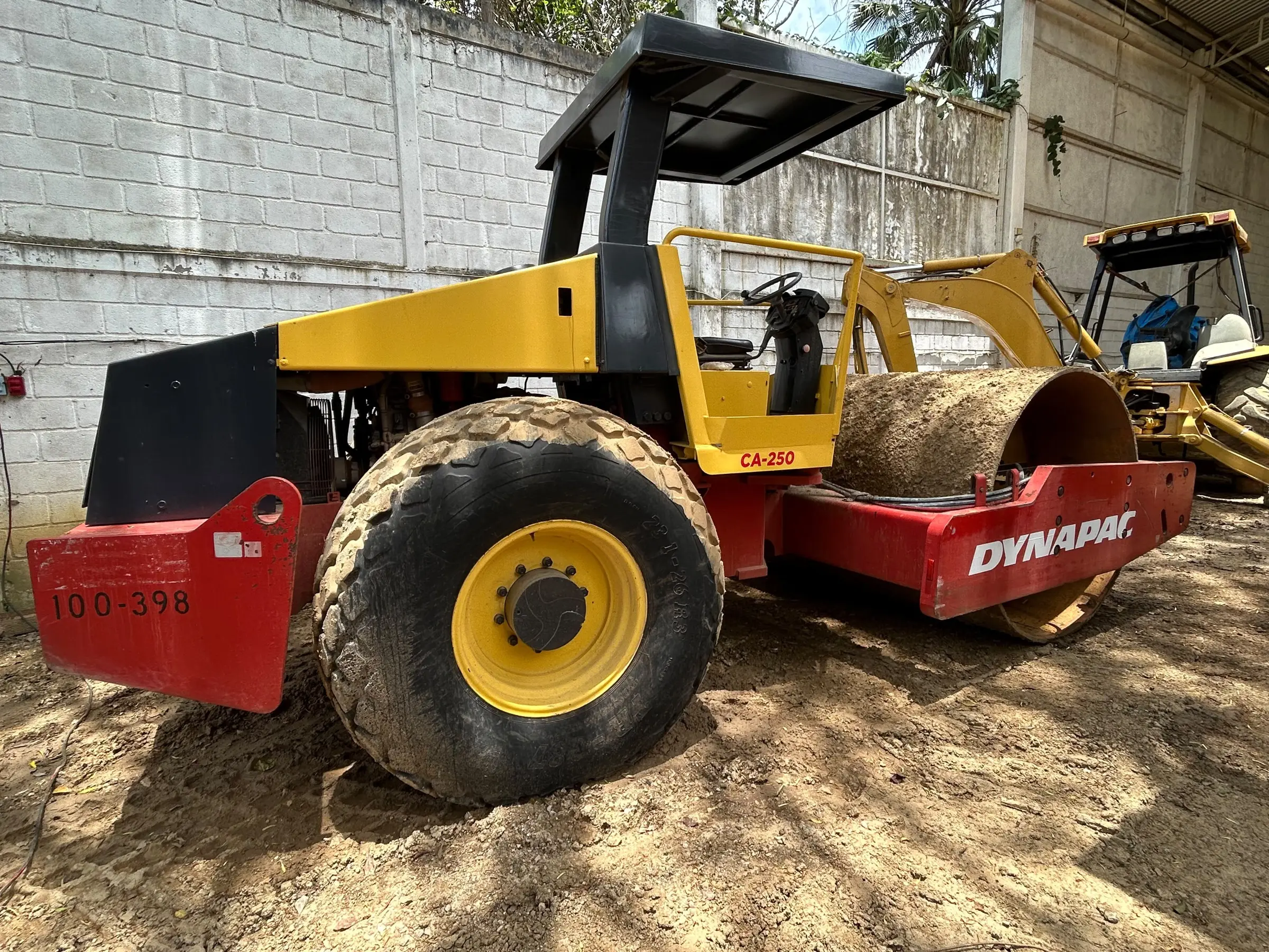 Rodillo Compactador Dynapac 250D 2008, 10.8 Ton