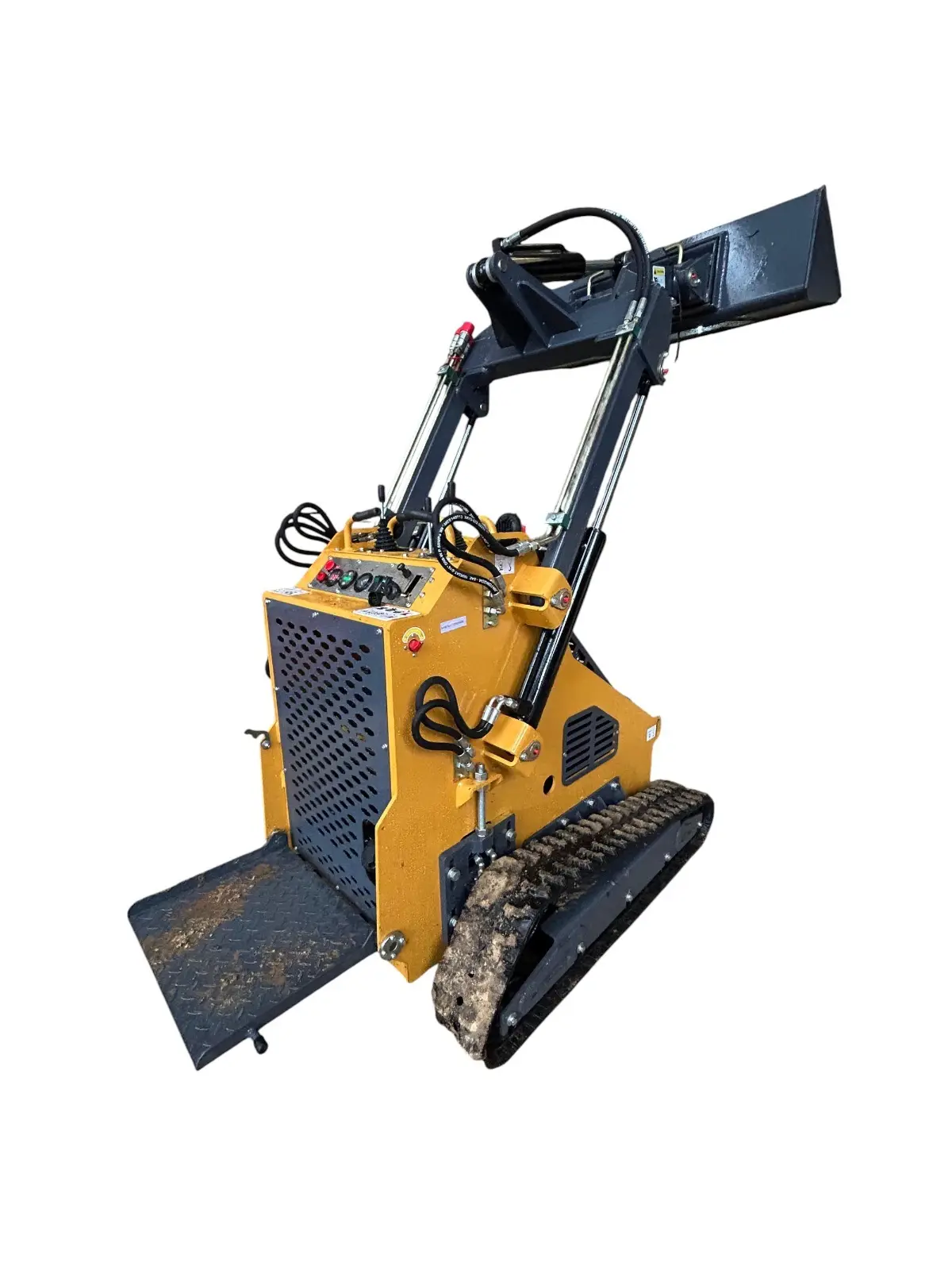 Mini Cargador BMS380 con Bandas, Bote 0.15 m³ Tipo Bobcat, photo 4