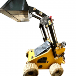 Minicargador frontal con neumáticos BMS380